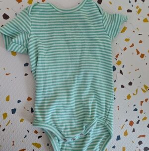 Primary Striped Green  Bodysuit 0-3 month
